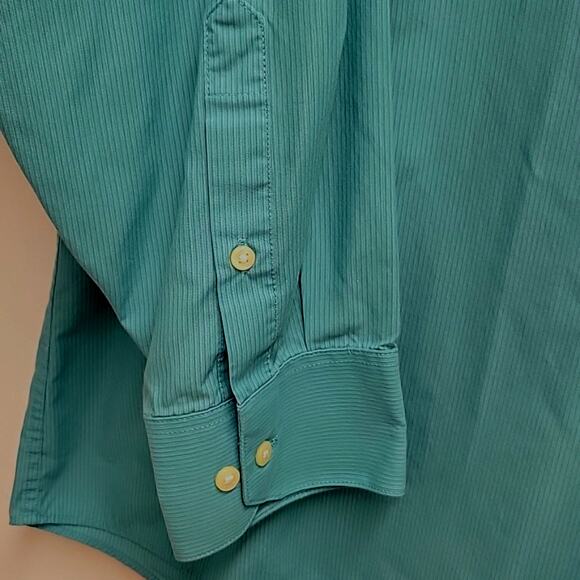 Arrow Mens Wrinkle Free Long Sleeved Button Front and Cuff Dress Shirt Size XXL - Picture 10 of 10